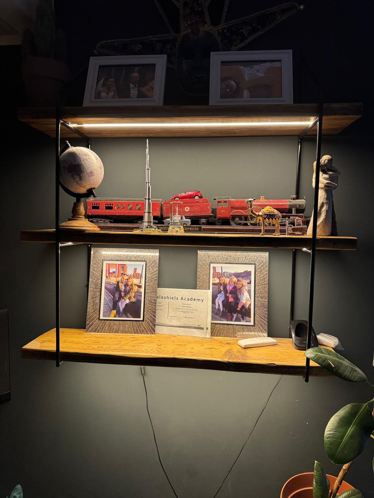 3 level shelf led lights